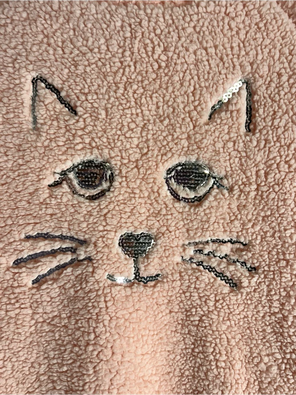 No Boundaries Cozy Cat Pink Plush Pet Sweater